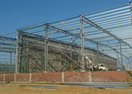 Light Steel Frame Workshop Buildings Paint / Galvanized With 50 Years Lifespan