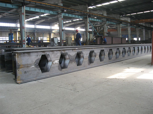 Fabricated Welded Heavy Structural Steel Construction Materials Prime Hot Rolled Honey Comb Roof H Beams