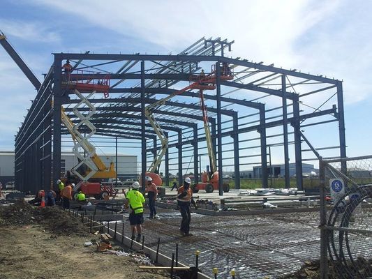 Rigid Portal Frame Prefabricated Steel Structure Warehouse Project Construction