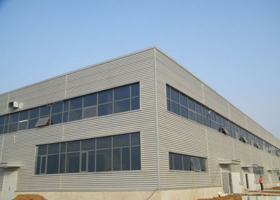 Waved wall panel fireproof glass wool steel structure workshop