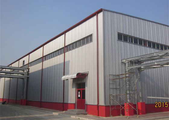 Pre Manufactured Steel Buildings , Thermal Insulation Steel Building Workshop