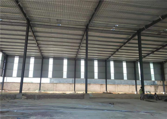 Construction Precoated Roofing Sheets Prefabricated Steel Frame Warehouse In Philippines