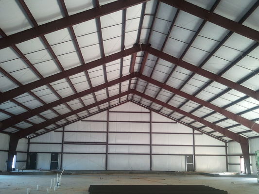 Structural Steel Frame Large Workshop Buildings Curved Roof