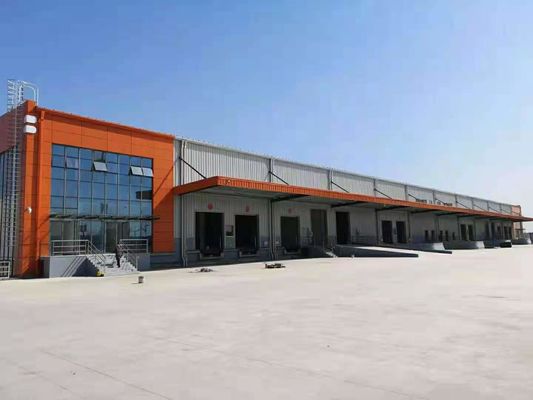 Portal Rigid Frame Factory Buildings Construction With Steel Structure Framework