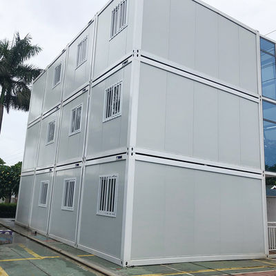 Strong Frame 3 Storey Prefab Container Homes Building Steel Structure Office