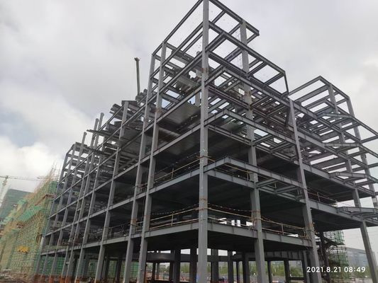 Multi Storey Prefabricated Structural Steel Framework Workshop Building Construction
