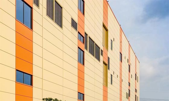 Sturdy Durable Rigid Steel Frame Warehouse Construction Environment Friendly