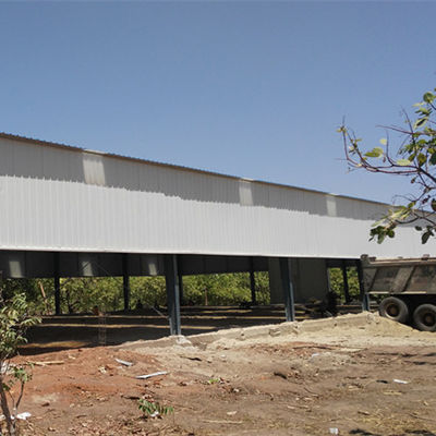 Fabricate and supply customized portal frame construction design steel structure warehouse in Benin