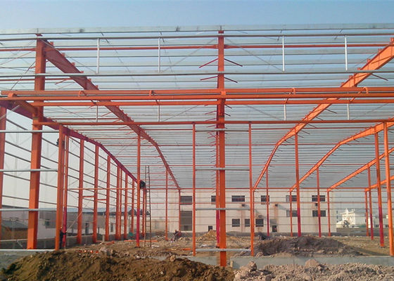 0.6mm Steel Sheet Waterproof Prefabricated Steel Structure Workshop