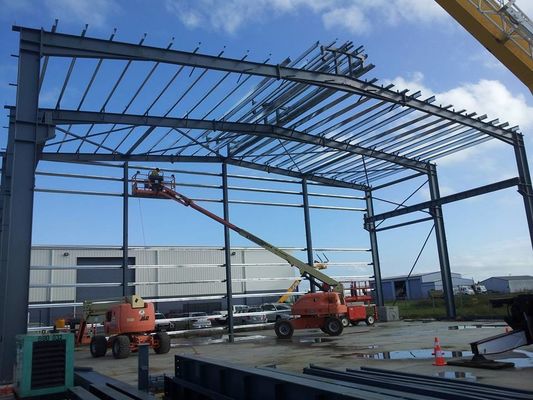 Rigid Portal Frame Prefabricated Steel Structure Warehouse Project Construction