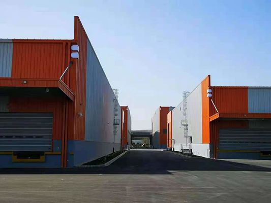 Prefabricated Large Canopy Loading Bay High Rise Durable Steel Structure Warehouse