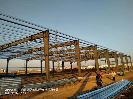 Long Life Span Rigid Frame Prefabricated Steel Structure Workshop Building Solution