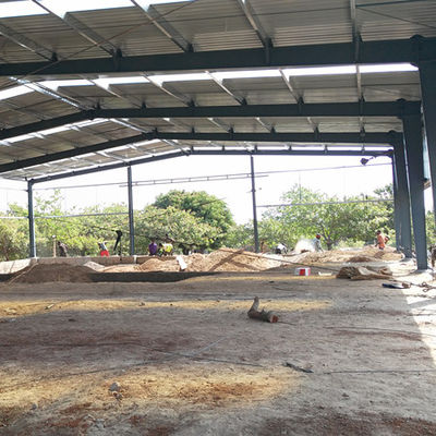 Fabricate and supply customized portal frame construction design steel structure warehouse in Benin